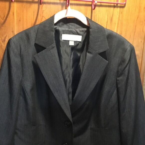 NWOT. Jones Studio Women’s Charcoal Blazer/Dress Jacket Sizes 12 and 14 - Picture 3 of 15